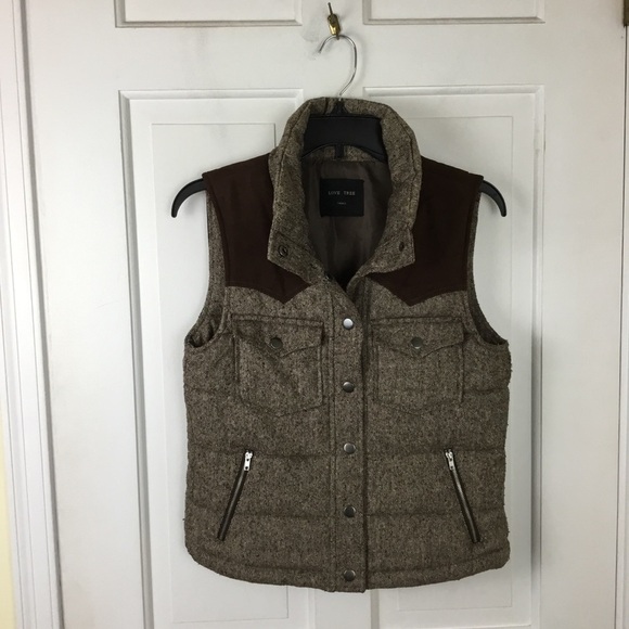 Love Tree Wool Blend Vest - Picture 1 of 6